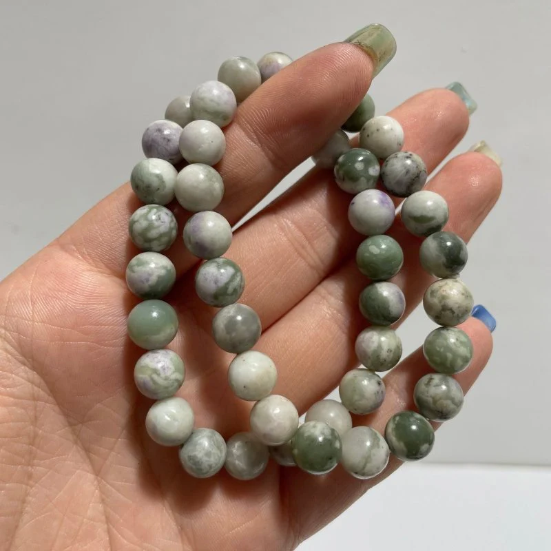 Local Stock - 8MM Green Jade Bracelets Wholesale - Image 2