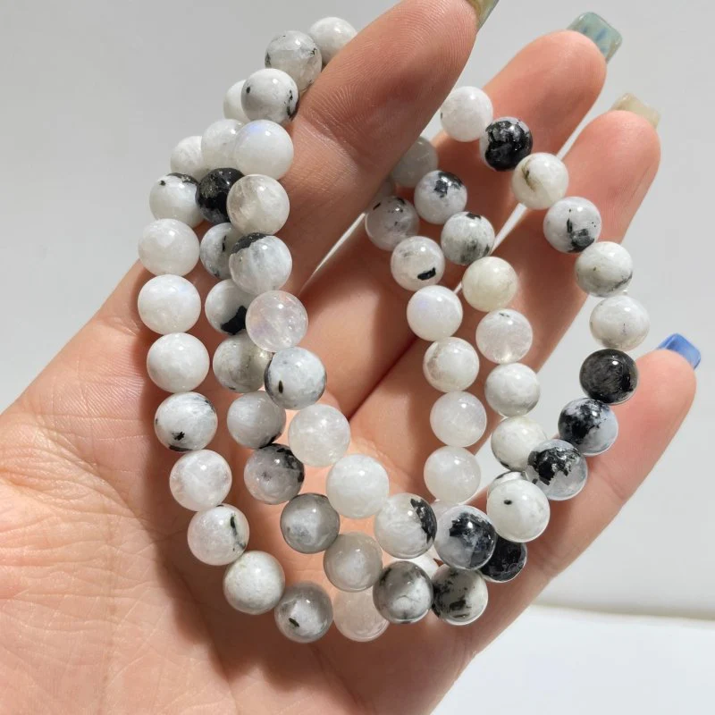 Local Stock - 8MM India Moonstone Bracelets Wholesale - Image 2