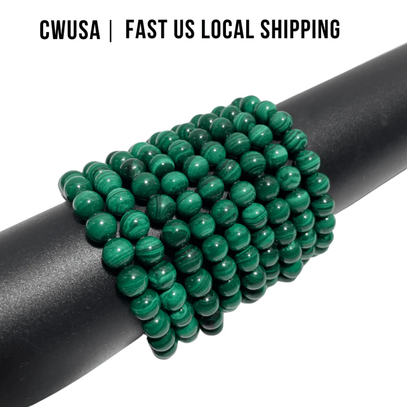 Local Stock - 8MM Malachite Bracelets Wholesale