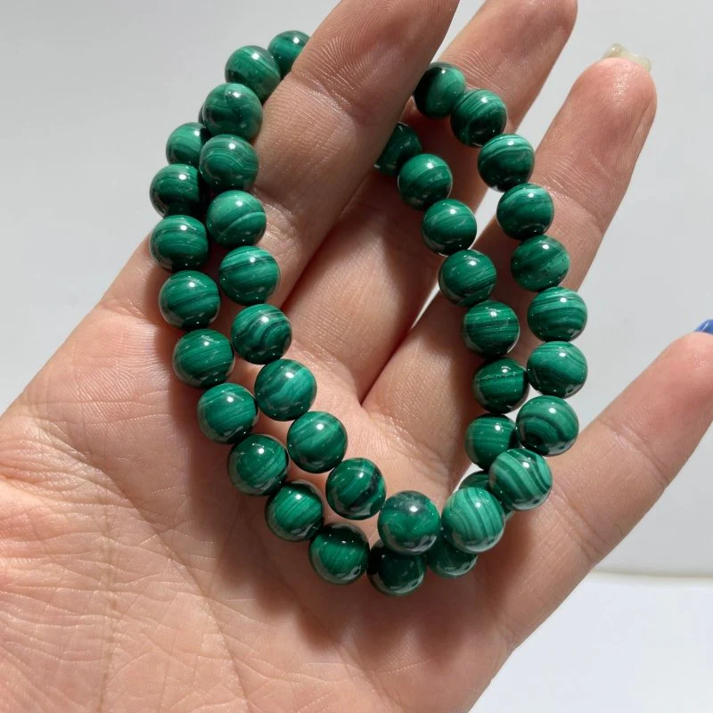 Local Stock - 8MM Malachite Bracelets Wholesale - Image 2