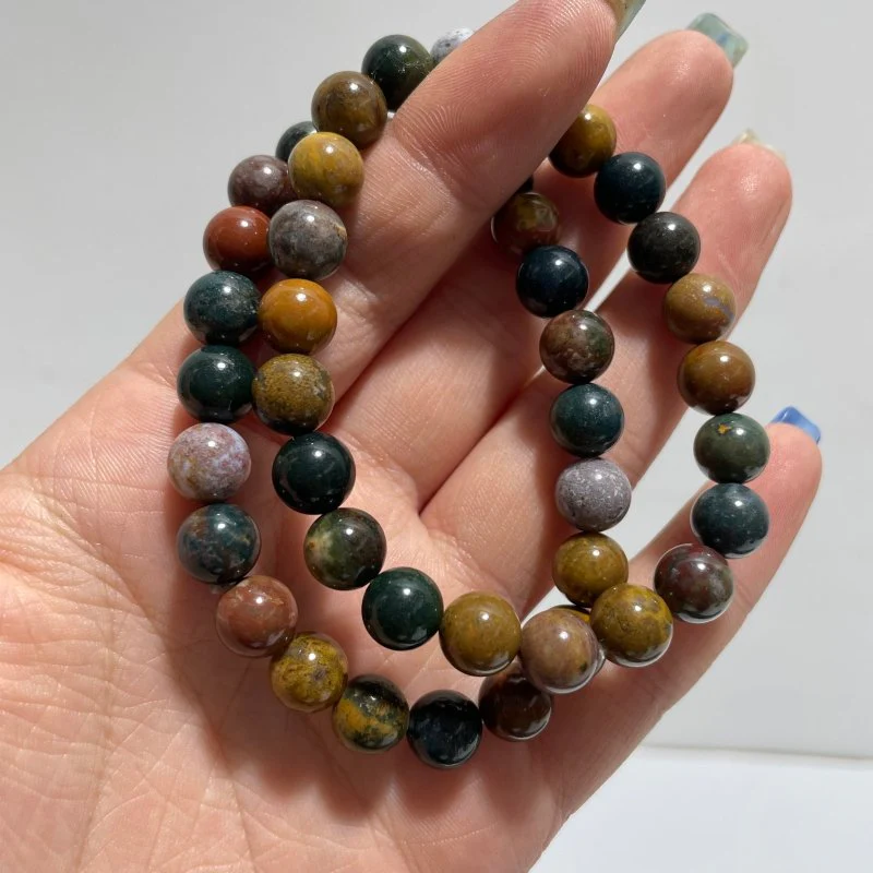 Local Stock - 8MM Ocean Jasper Bracelet Wholesale - Image 2