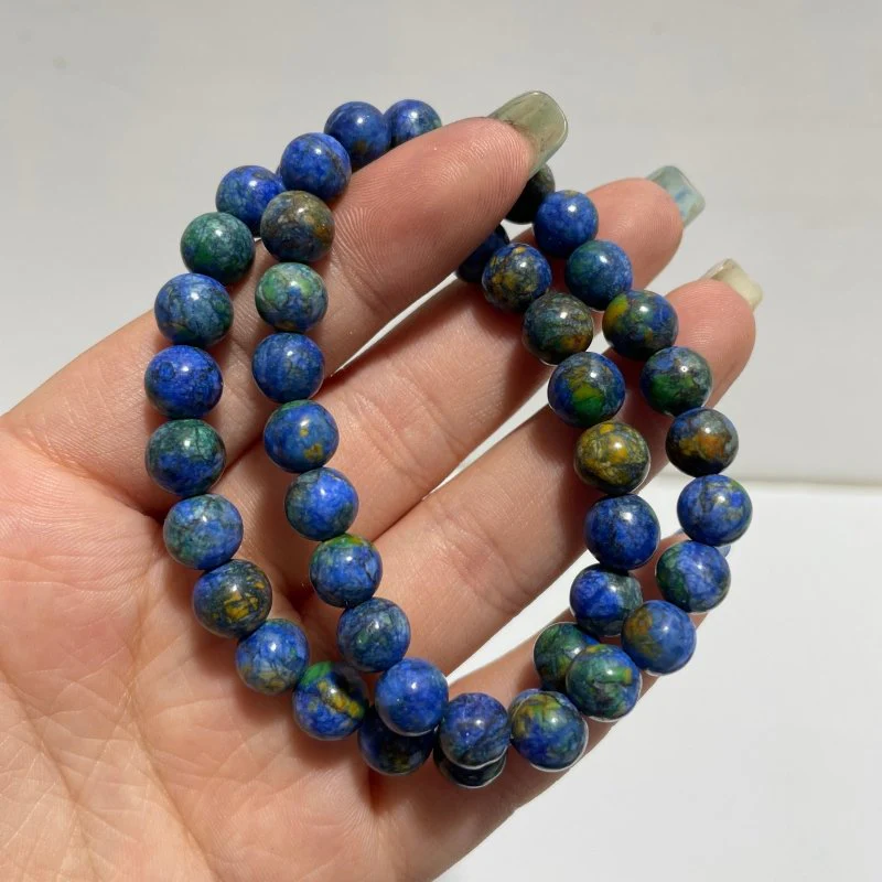 Local Stock - 8MM Phoenix Pine Stone Bracelets Wholesale - Image 2