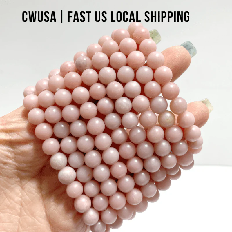 Local Stock - 8MM Pink Opal Bracelets Wholesale