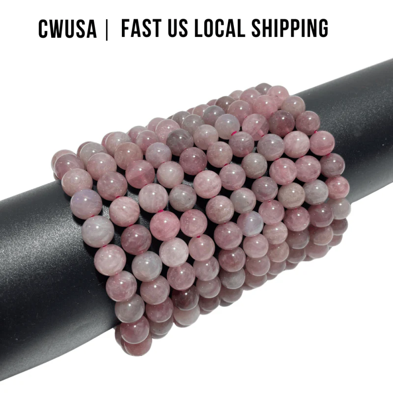 Local Stock - 8MM Purple Rose Quartz Bracelet Wholesale