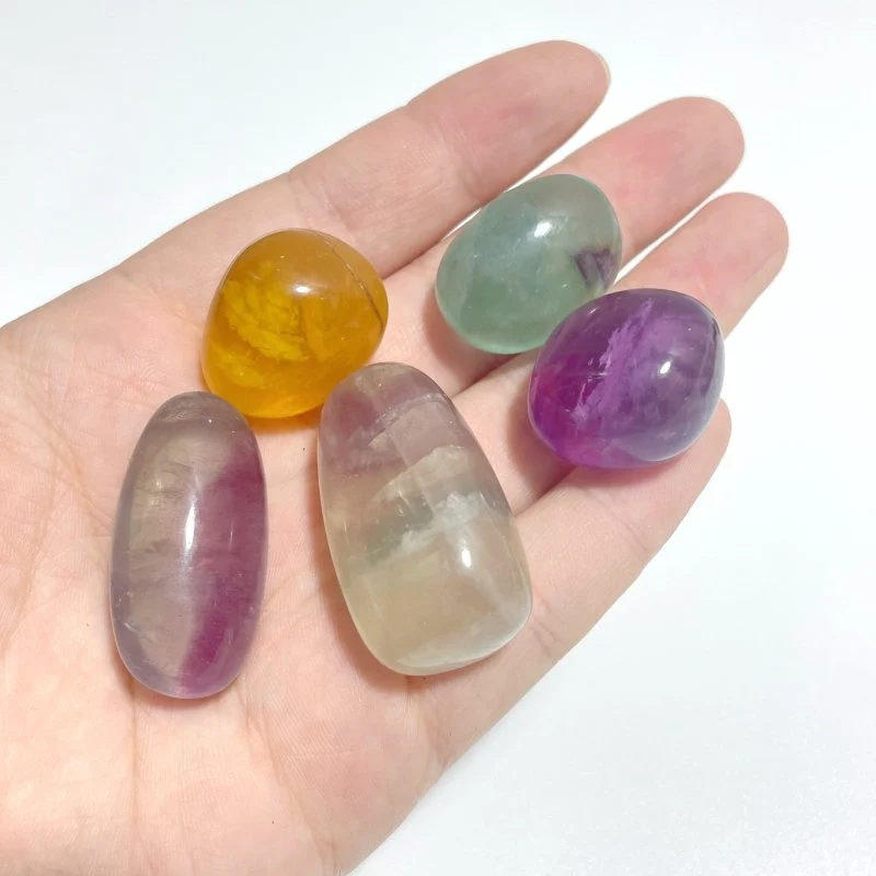 Local Stock - Colorful Fluorite Tumbled Stone Wholesale - Image 3