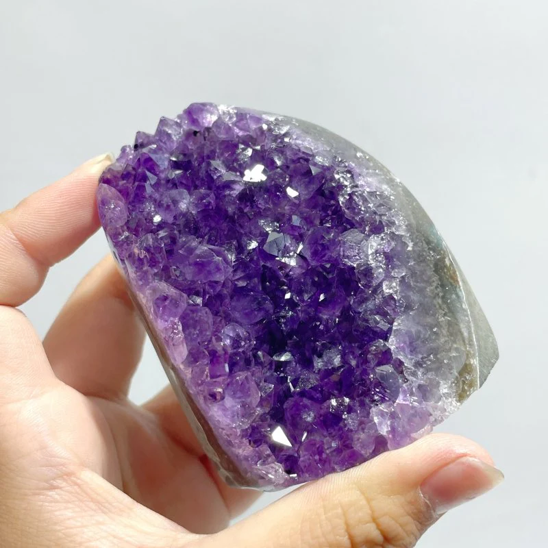 Local Stock - Deep Purple Amethyst Cluster Wholesale Bottom Cut - Image 3