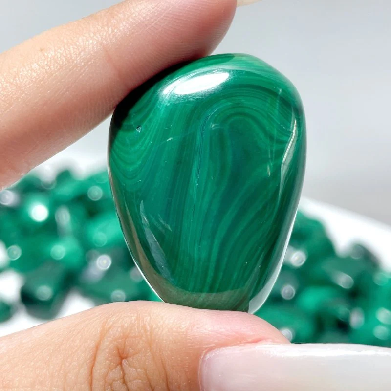Natural Beautiful Malachite Tumbled Wholesale - Image 4