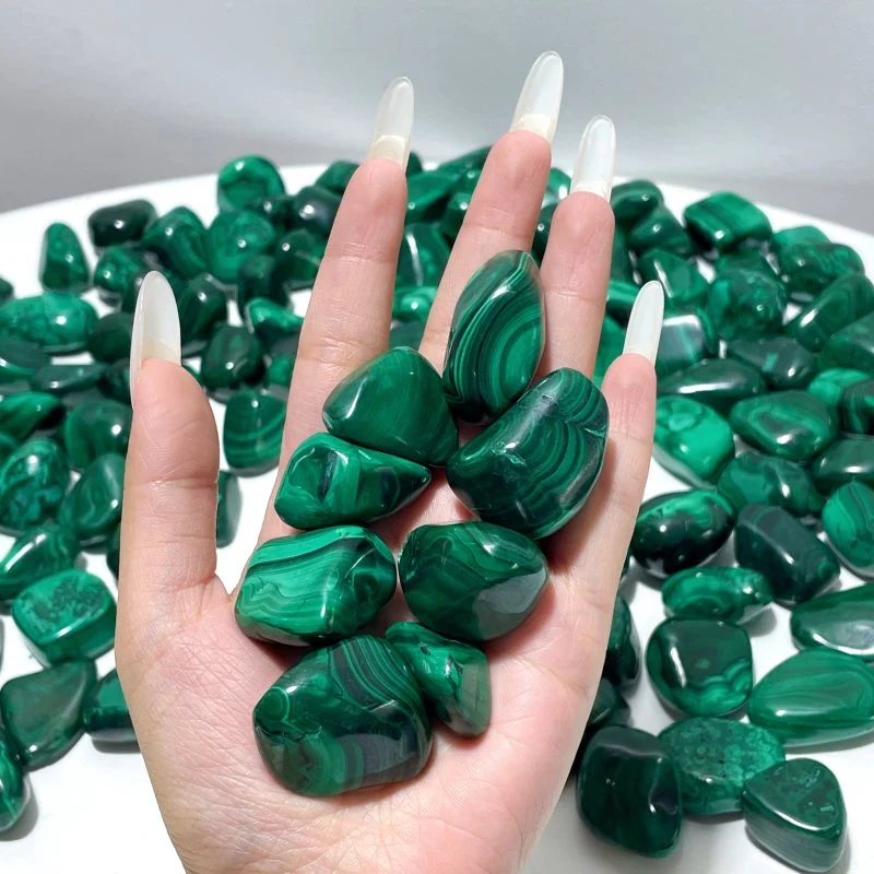 Natural Beautiful Malachite Tumbled Wholesale - Image 3