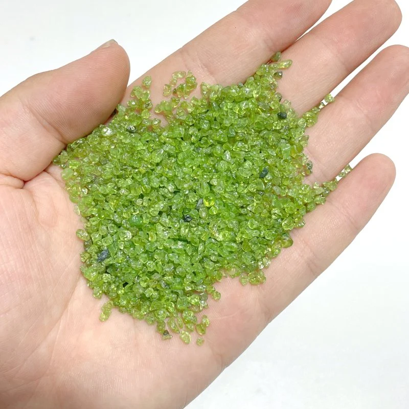 Local Stock - Natural Rough Peridot Chips Wholesale - Image 3