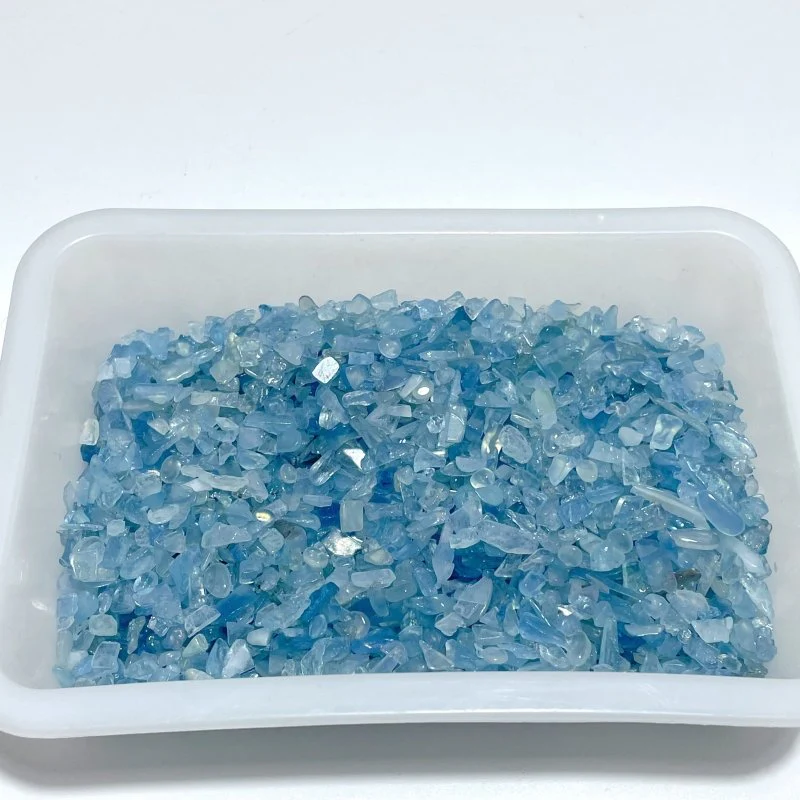 Local Stock - Transparent Blue Aquamarine Chips Wholesale - Image 2