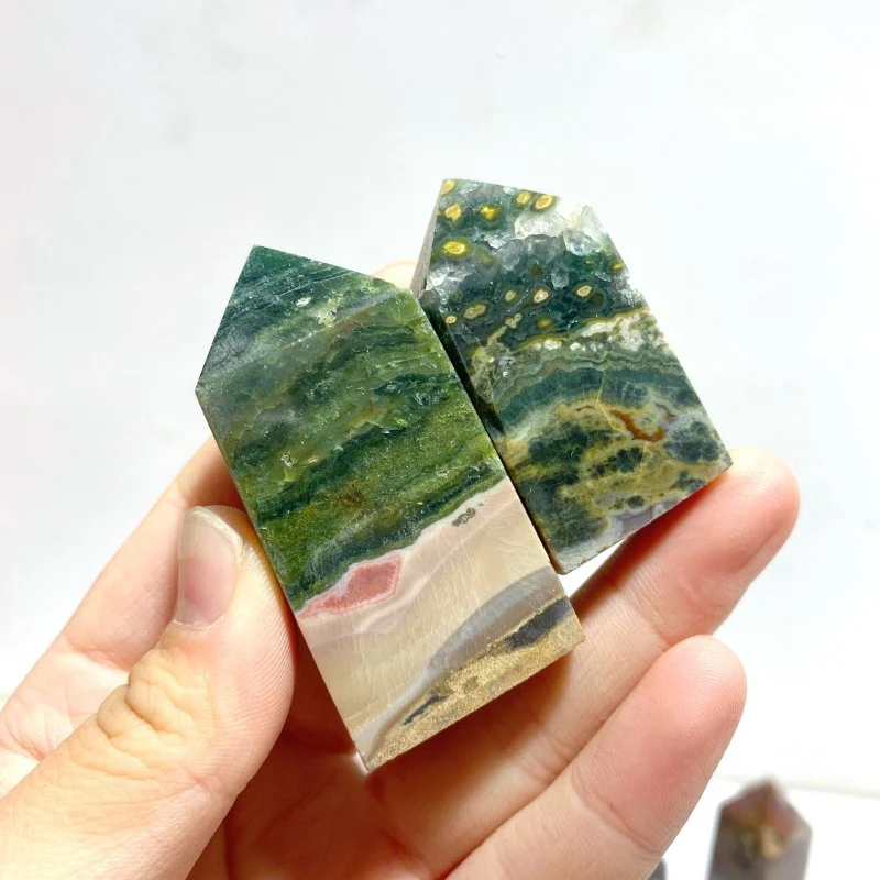 25 Pieces Ocean Jasper Four-Sided Points - Image 7