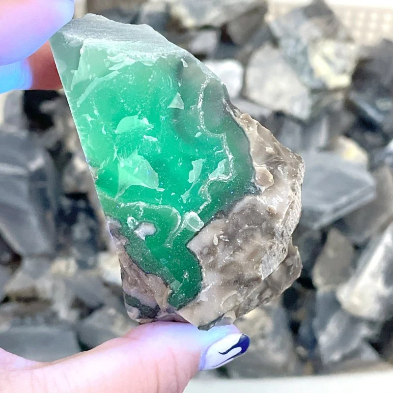 Volcano Agate Rough Stone Cutting Leftover Stone Wholesale(UV-Reactive) - Image 2