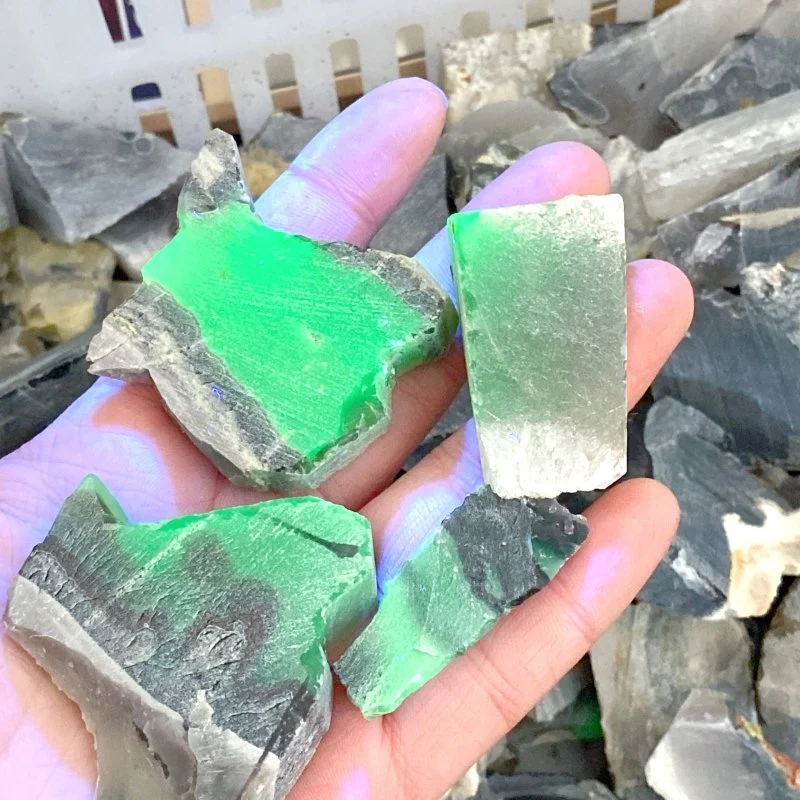 3-7.5CM Volcano Agate Rough Stone Cutting Leftover Stone Wholesale(UV-Reactive) - Image 3