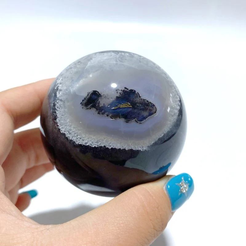 11 Pieces Volcano Agate Sphere(UV-Reactive) - Image 8