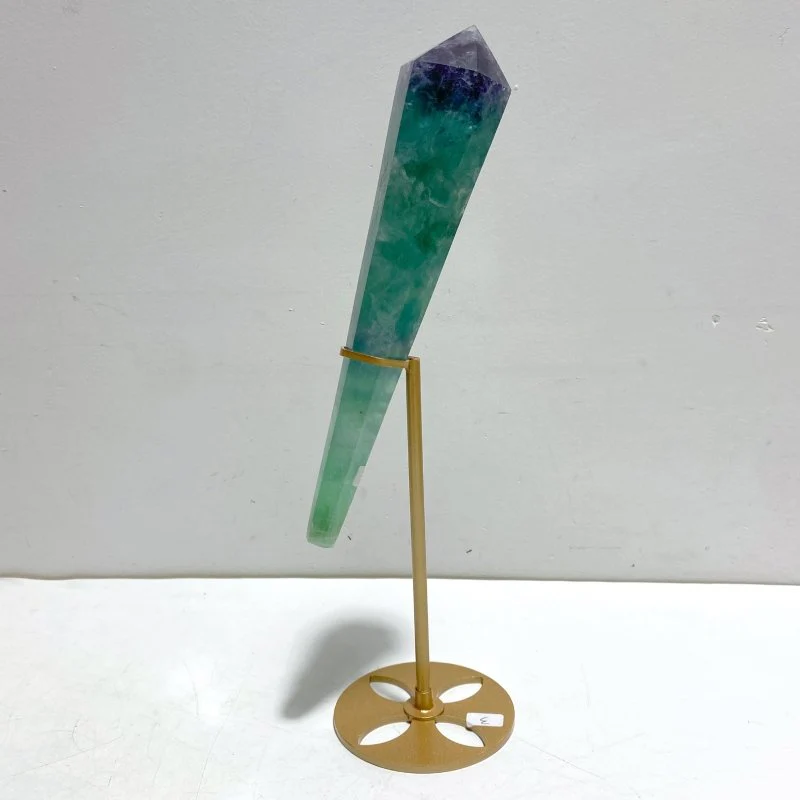 6 Pieces Watemelon Fluorite Magic Scepter Wand With Stand - Image 3