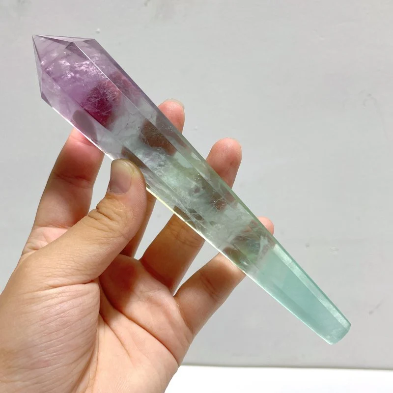 Watermelon Fluorite Point Magic Scepter Wand Wholesale - Image 3