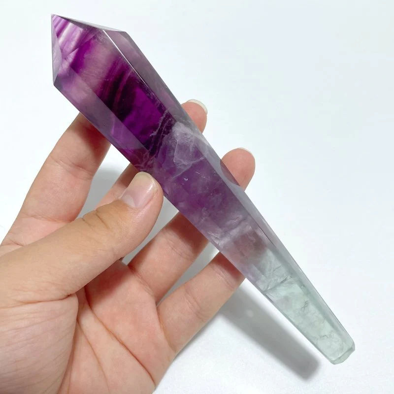 Watermelon Fluorite Point Magic Scepter Wand Wholesale - Image 6