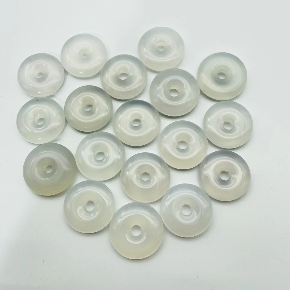 White Chalcedony Donuts Wholesale