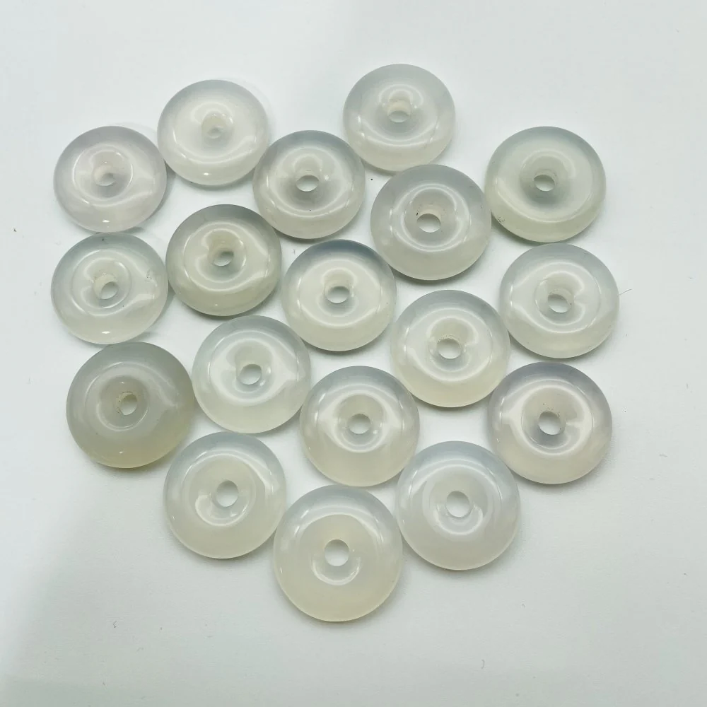 White Chalcedony Donuts Wholesale - Image 2