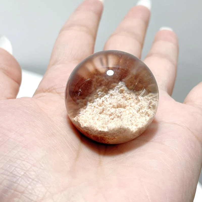 Light Pink Garden Quartz Sphere - Image 2