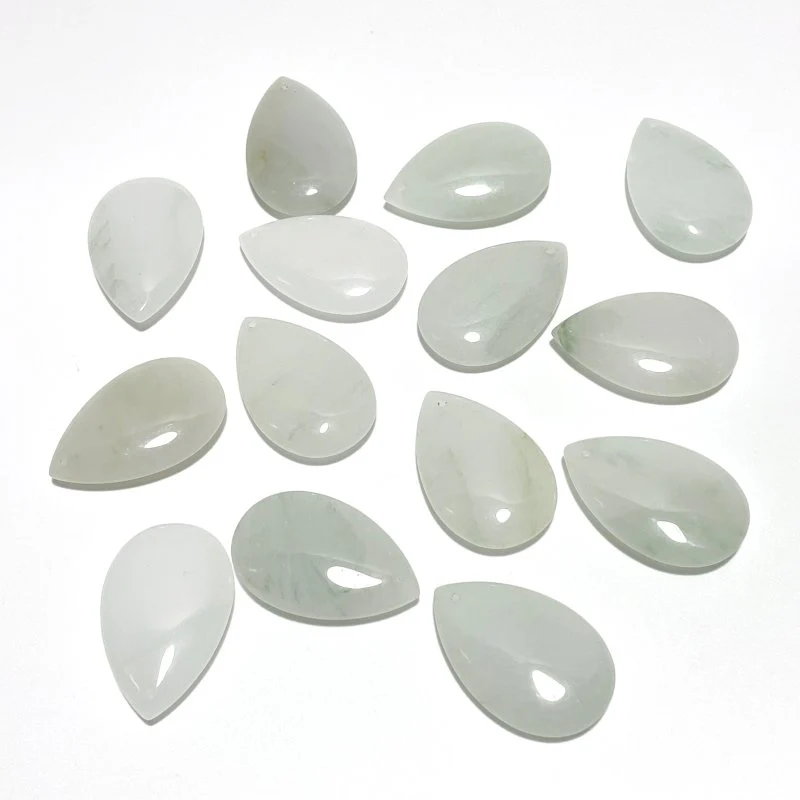 White Jade Teardrop Pendant Crystal Pendant Wholesale - Image 8