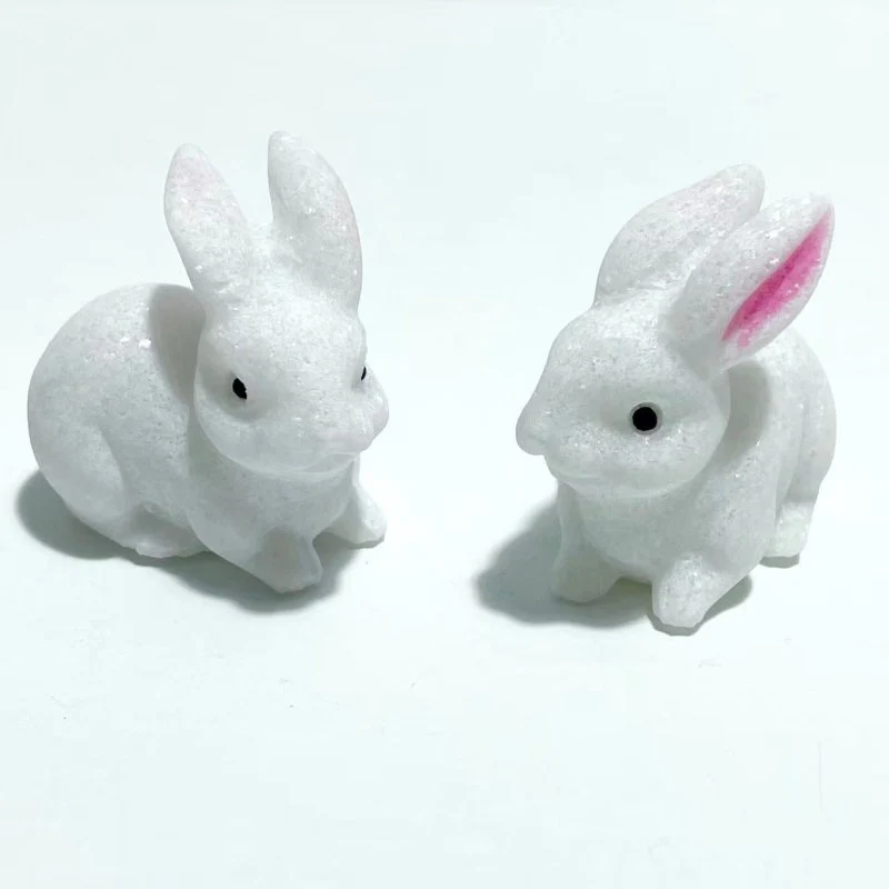 White Marble Rabbit Carving Wholesale - Image 4