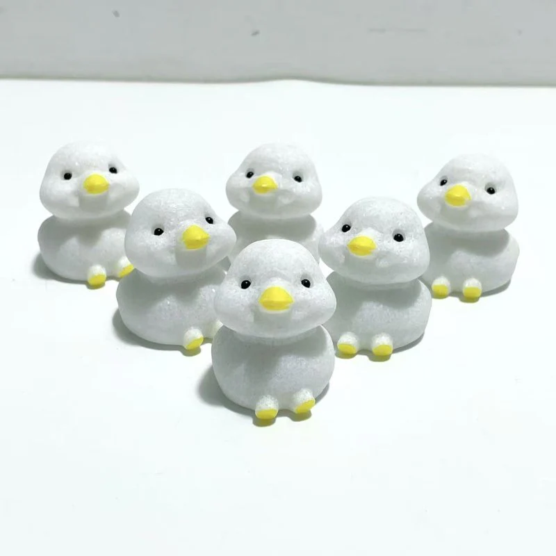 White Marble Duck Animal Carving Wholesale