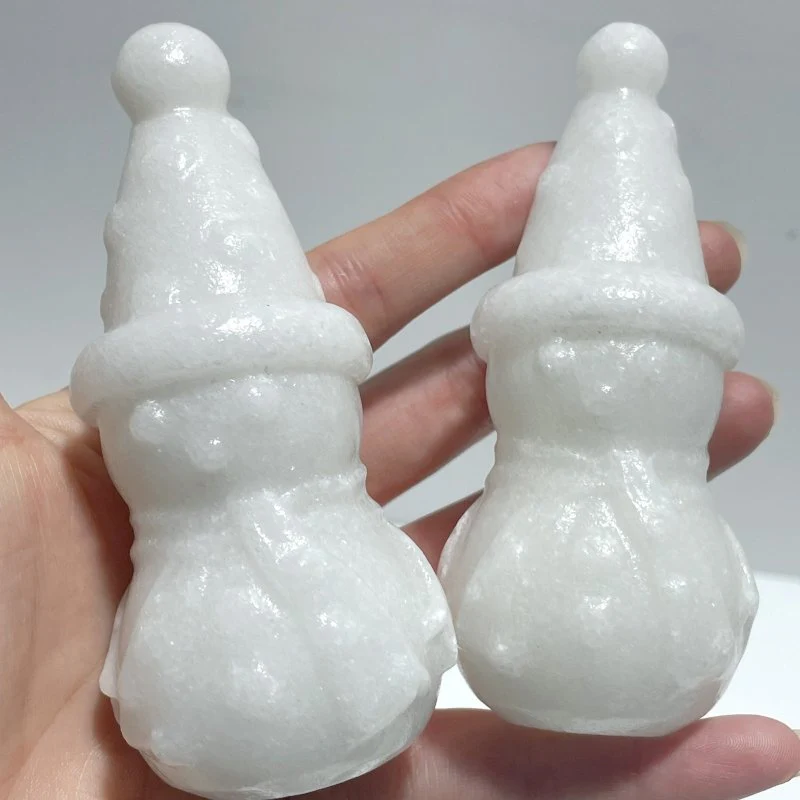 White Marble Snowman Carving Christmas Wholesale(Resin coating) - Image 2