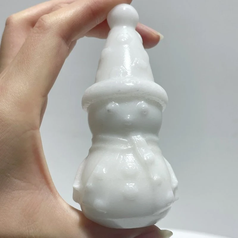 White Marble Snowman Carving Christmas Wholesale(Resin coating) - Image 3