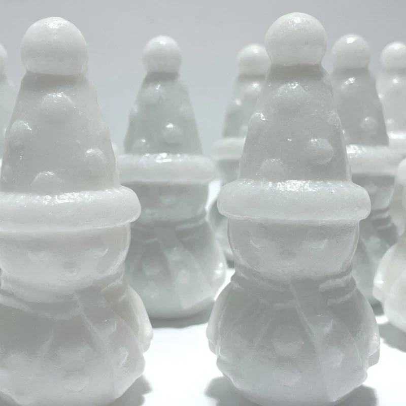 White Marble Snowman Carving Christmas Wholesale(Resin coating) - Image 5