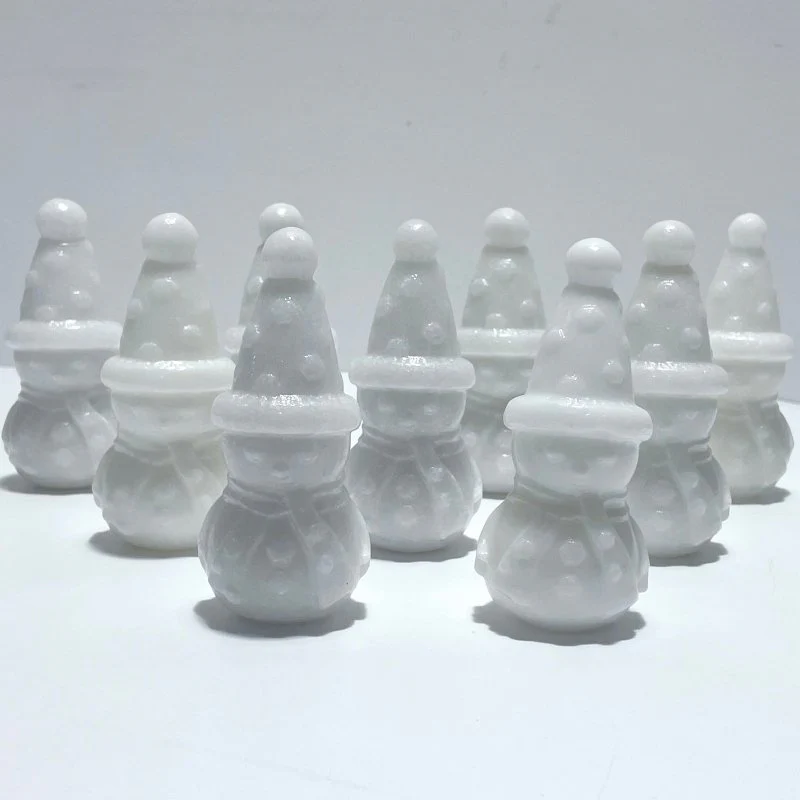 White Marble Snowman Carving Christmas Wholesale(Resin coating) - Image 6