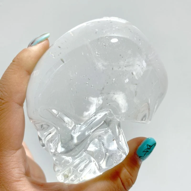 White Smelting Quartz Skull Carving Wholesale - Image 5