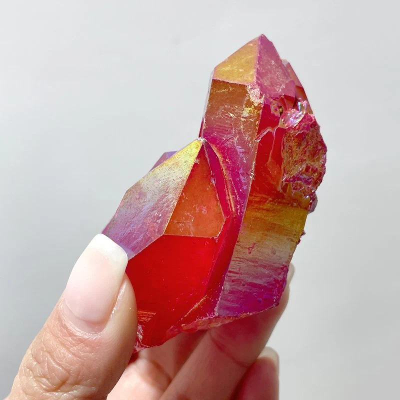 Small Colorful Aura Crystal Cluster Wholesale - Image 5