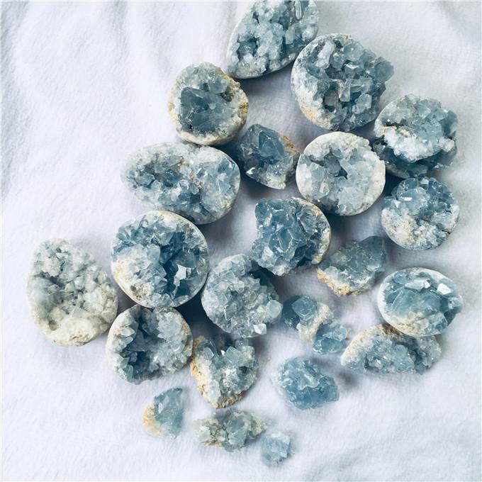 Blue Celestite Clusters Geode Crystal Wholesale - Image 5