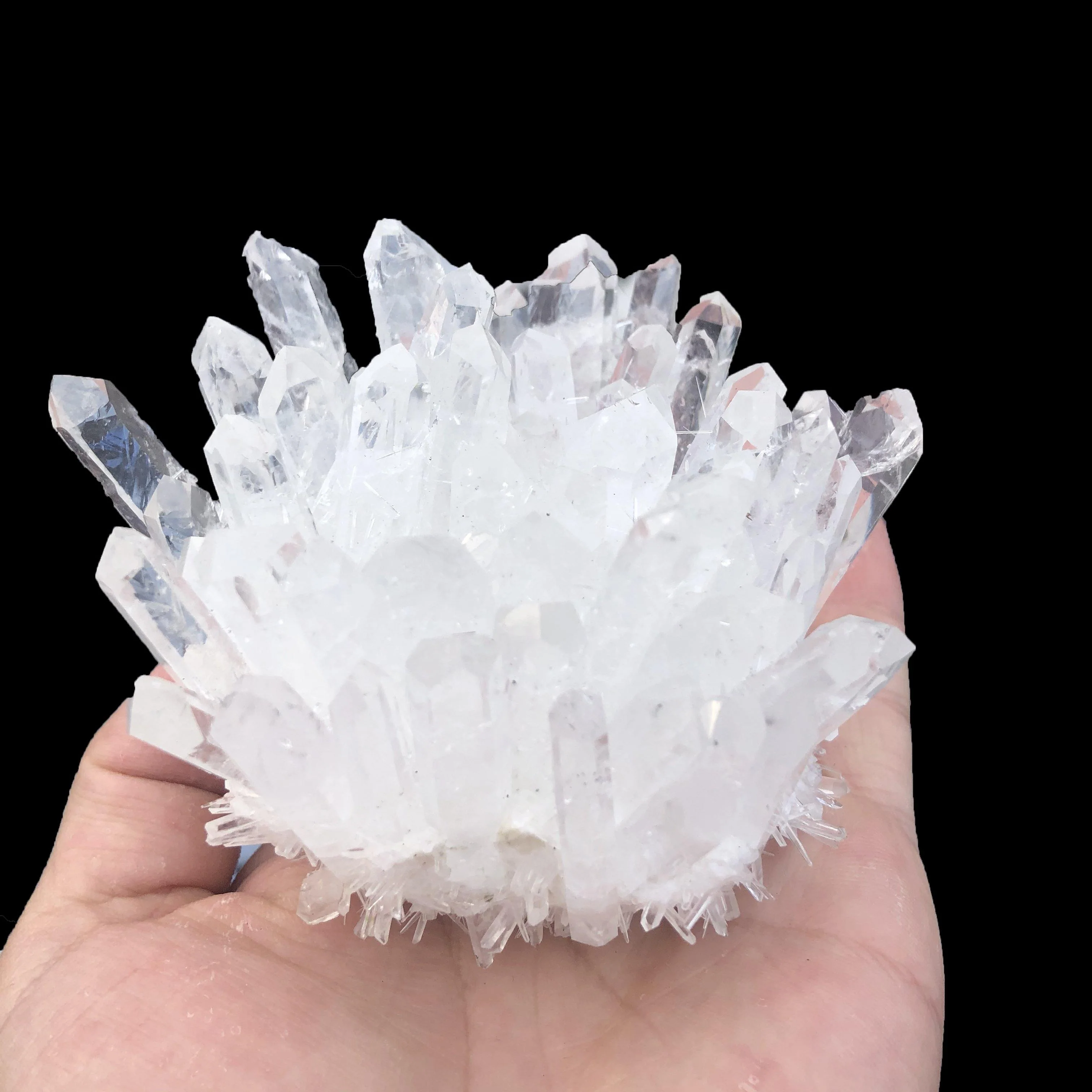 White Aura Crystal Cluster Wholesale - Image 7
