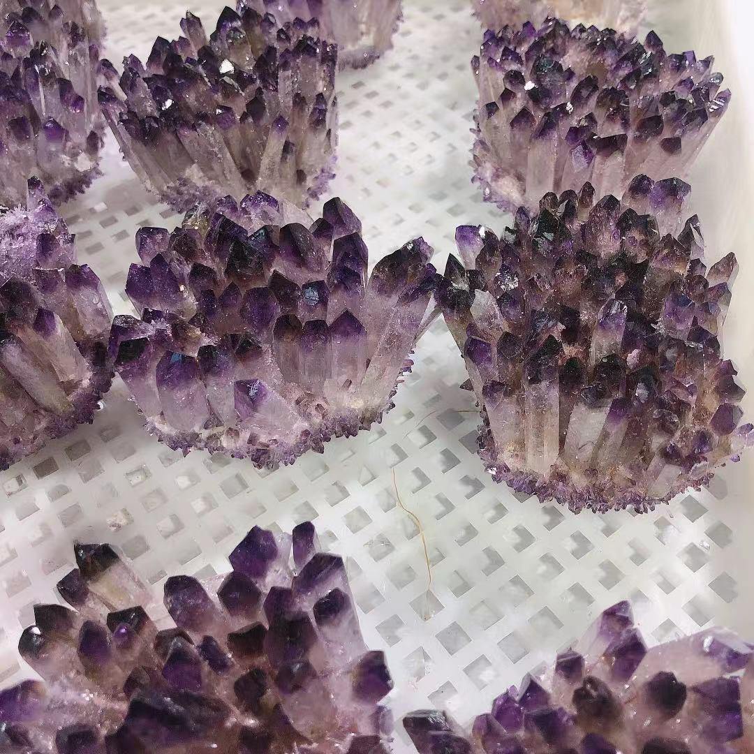Purple Aura Crystal Cluster Wholesale - Image 3