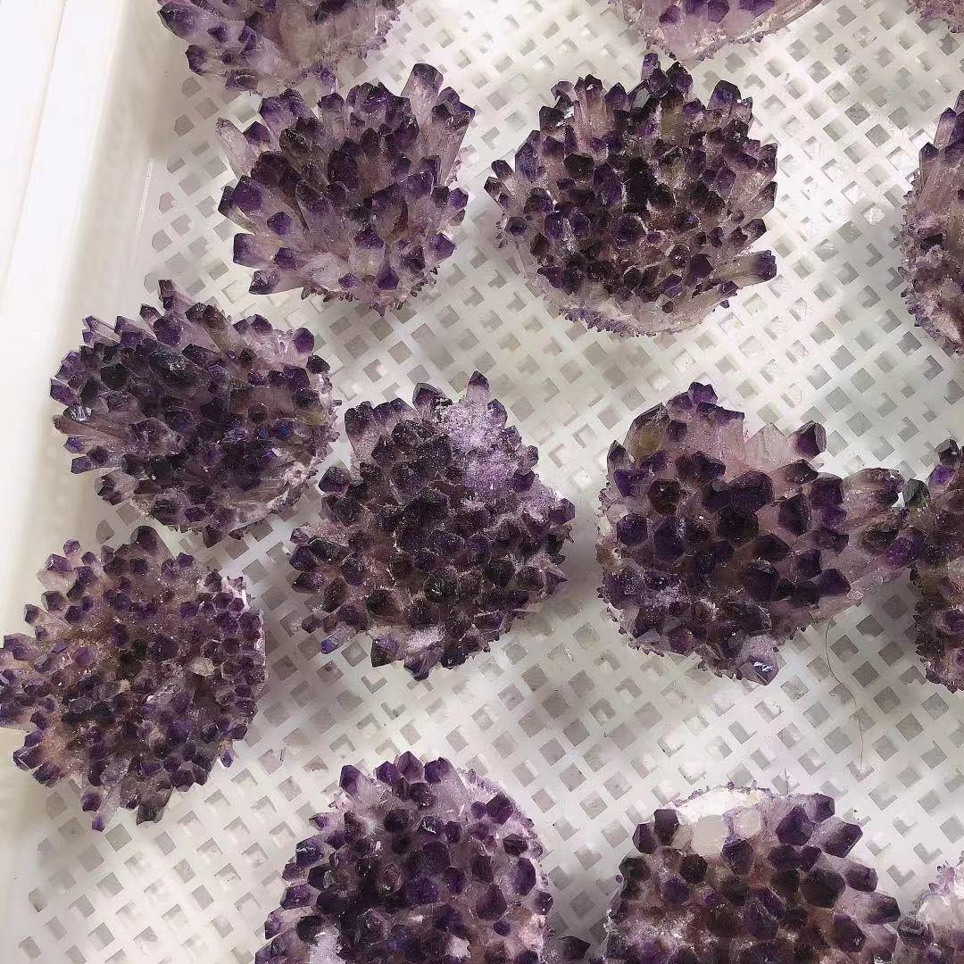 Purple Aura Crystal Cluster Wholesale - Image 4