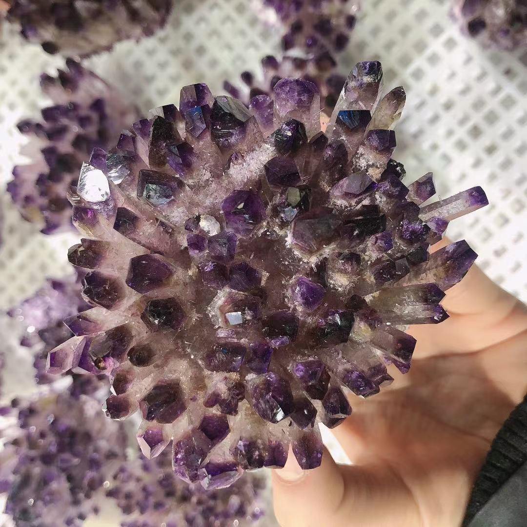 Purple Aura Crystal Cluster Wholesale - Image 7