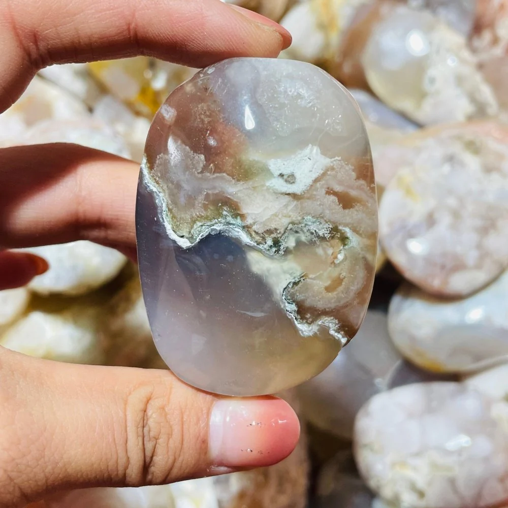 Sakura Agate Palm Stone Wholesale - Image 3