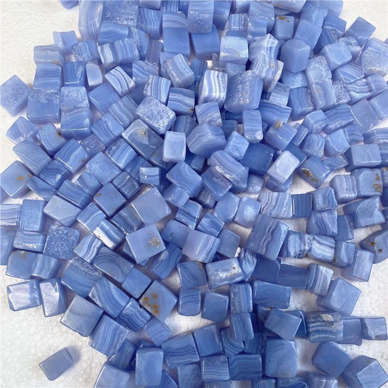 Blue Lace Agate Cube Tumbled - Image 5