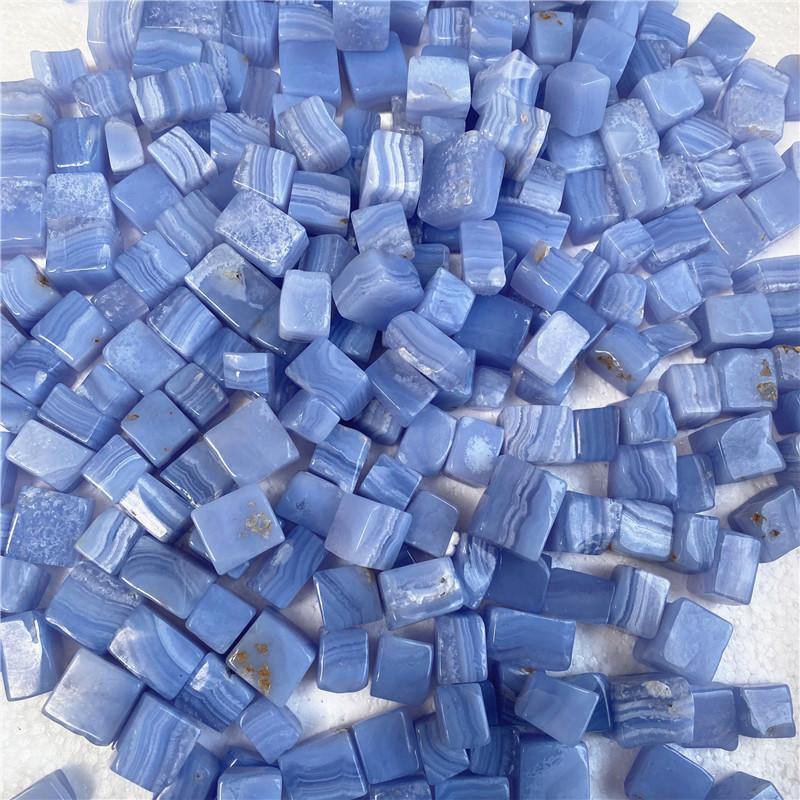 Blue Lace Agate Cube Tumbled - Image 6