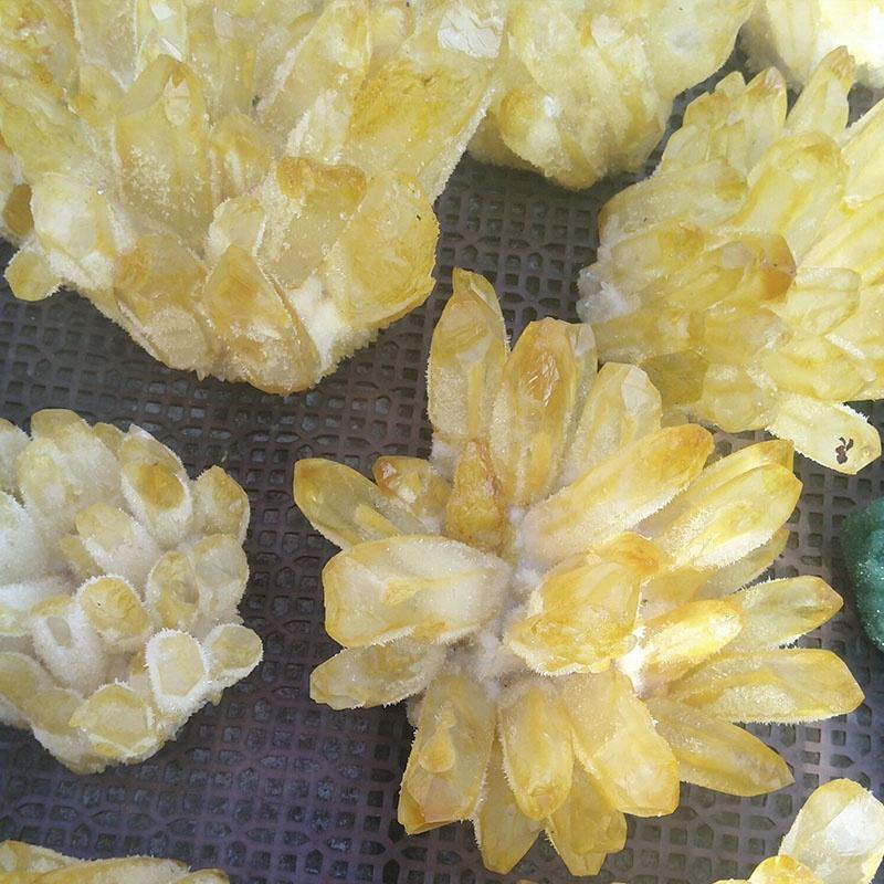 Yellow Aura Crystal Cluster Wholesale - Image 5