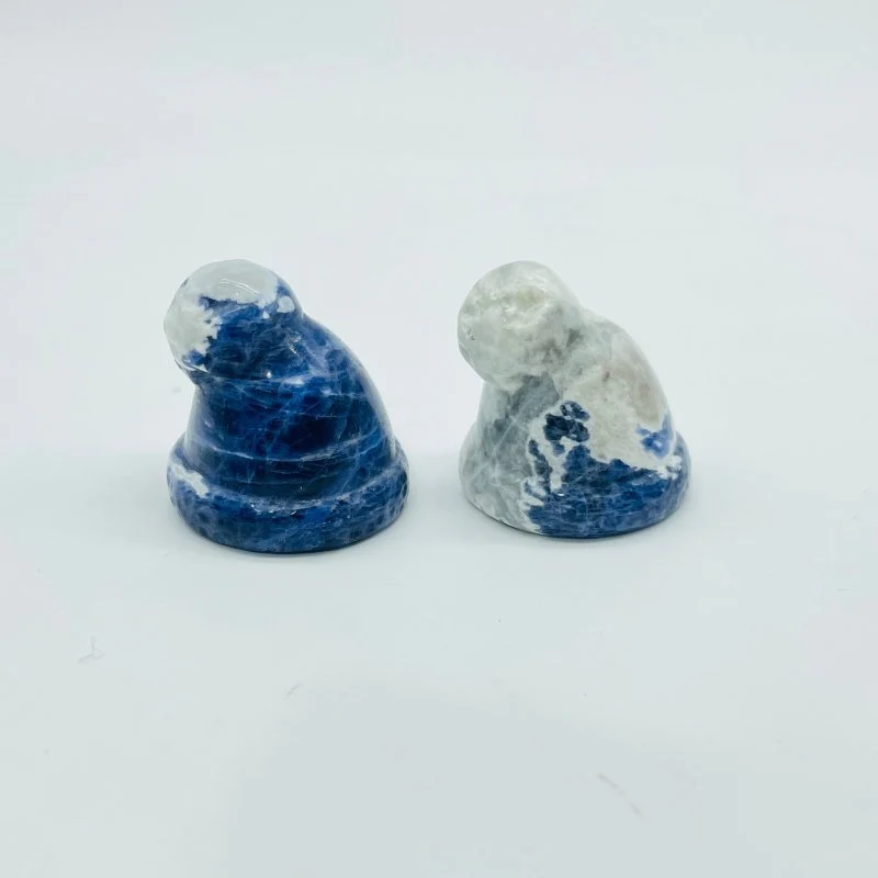 Winter Hat Cap Carving Wholesale Sodalite Howlite - Image 2