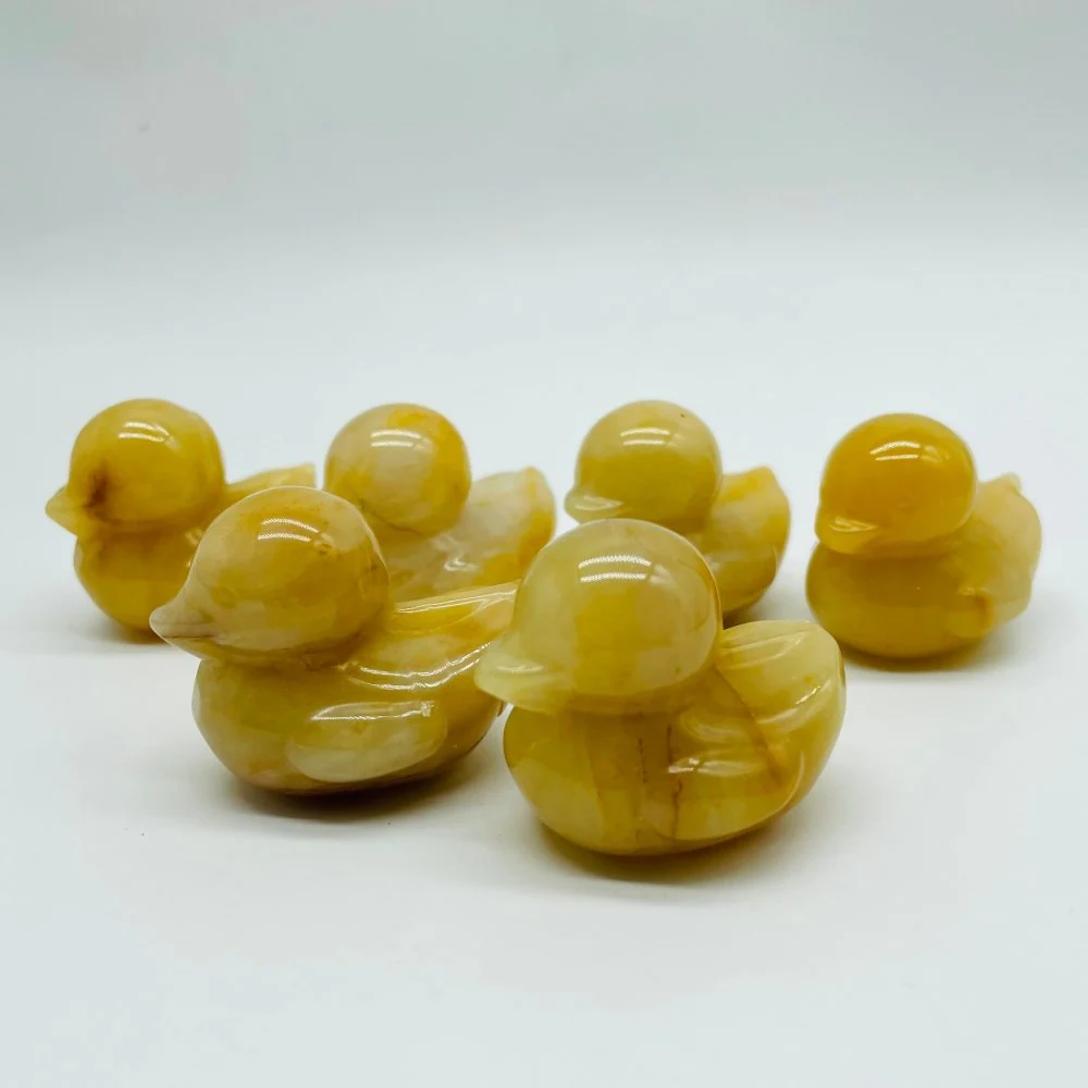 Yellow Agate Duck Carving Wholesale - Image 4