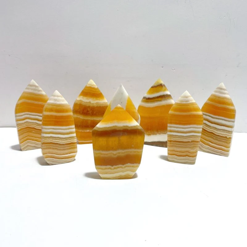 8 Pieces Yellow Calcite Arrow Head Shape