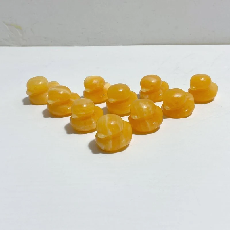 Yellow Calcite Duck Carving Wholesale Closeout