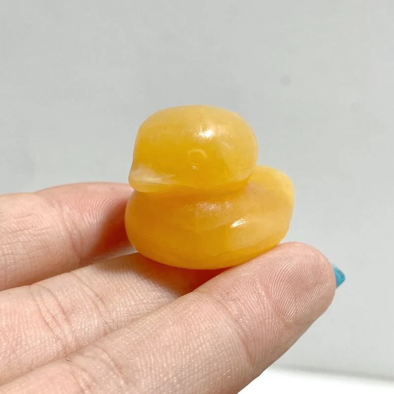 Yellow Calcite Duck Carving Wholesale Closeout - Image 2