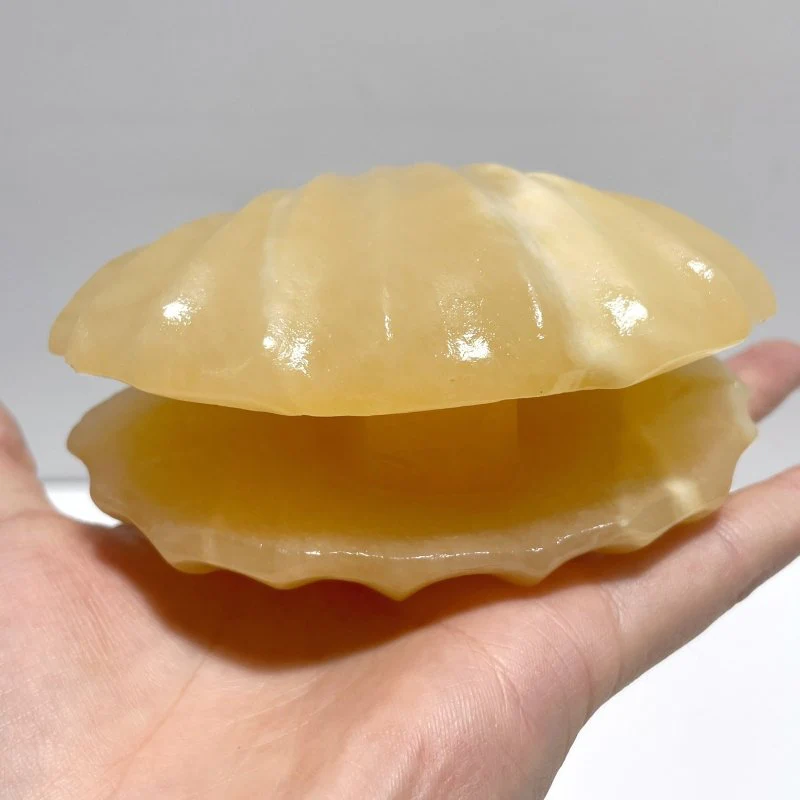 Yellow Calcite Shell Carving Wholesale - Image 2