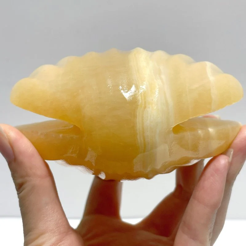 Yellow Calcite Shell Carving Wholesale - Image 4