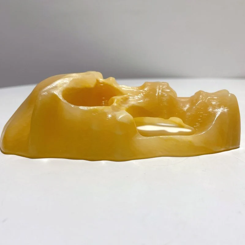 Yellow Calcite Skull Large Mask Carving Wholesale - Image 5